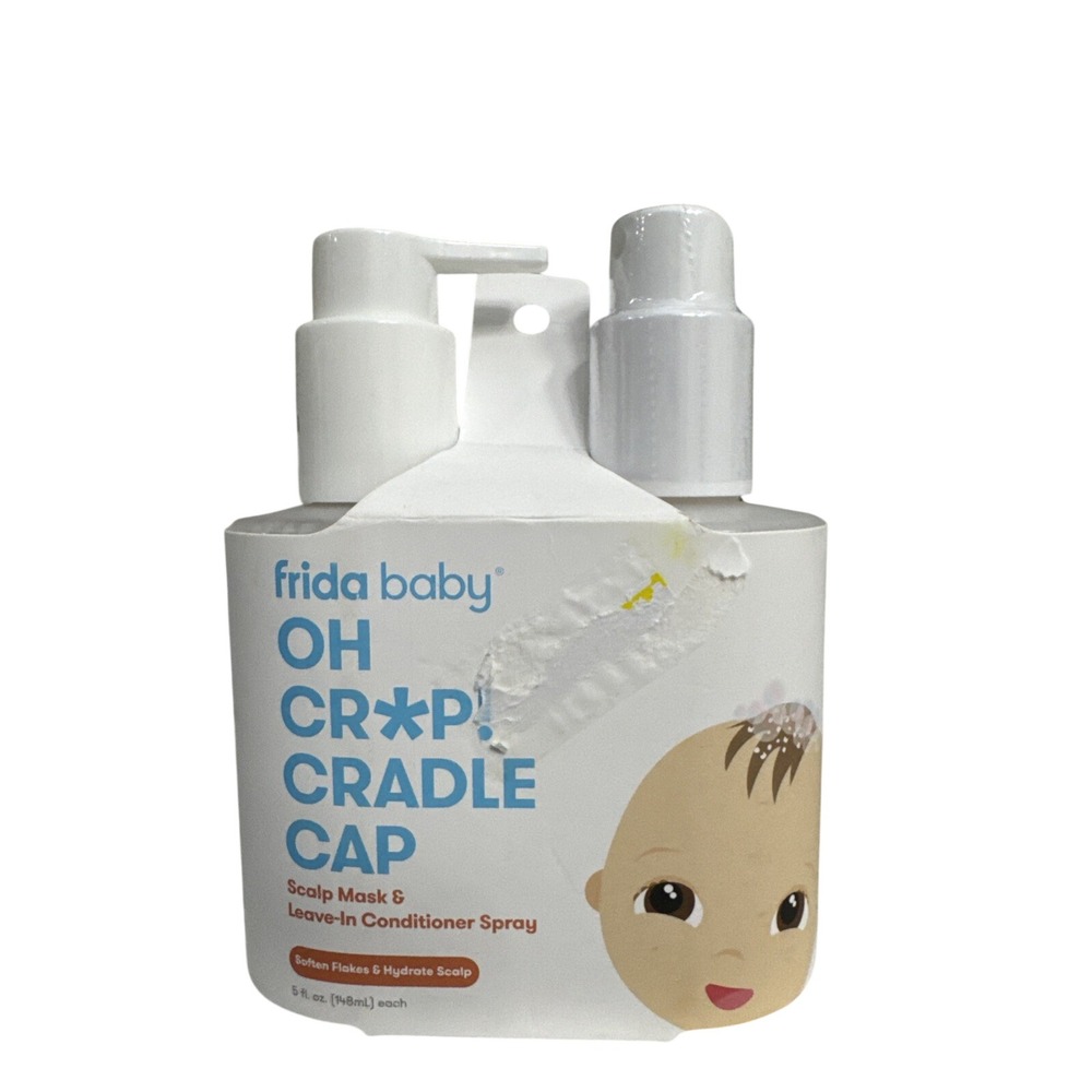 Fridababy Oh Crap Cradle Cap Scalp Mask & Leave-In Conditioner Spray Set 5oz